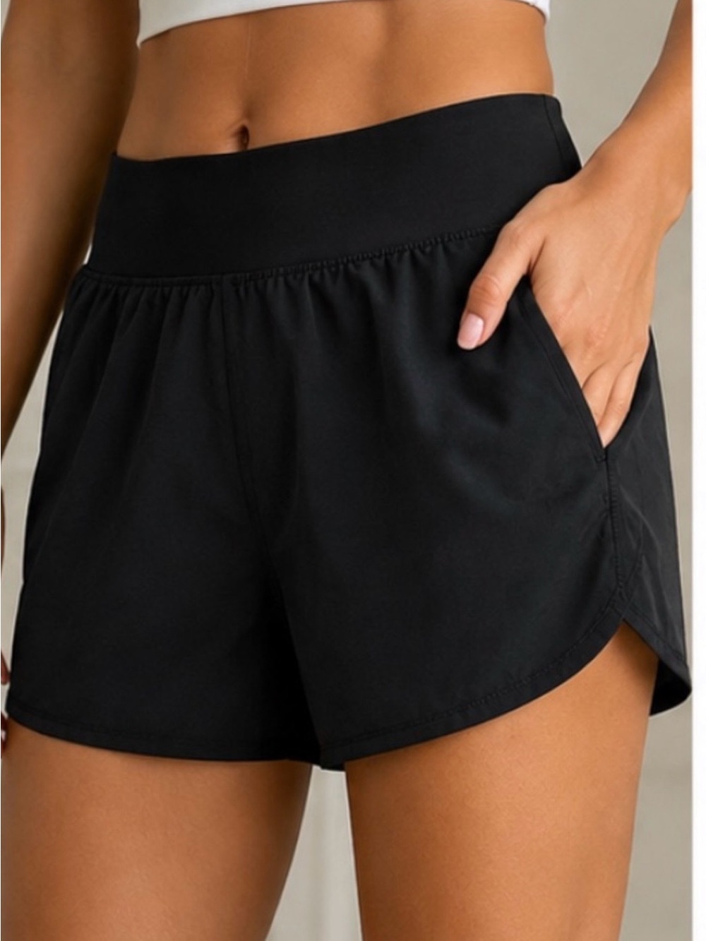 Tek Gear Black Athletic Running Shorts – Size M